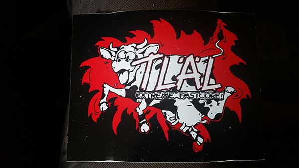 To Live A Lie - Extreme Fastcore Cow Sticker (image for) To Live A Lie - Extreme Fastcore Cow Sticker